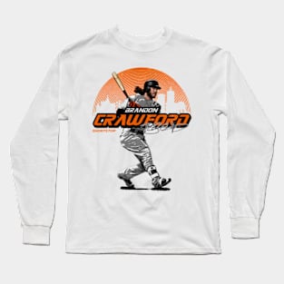 Brandon Crawford San Francisco Skyline Long Sleeve T-Shirt